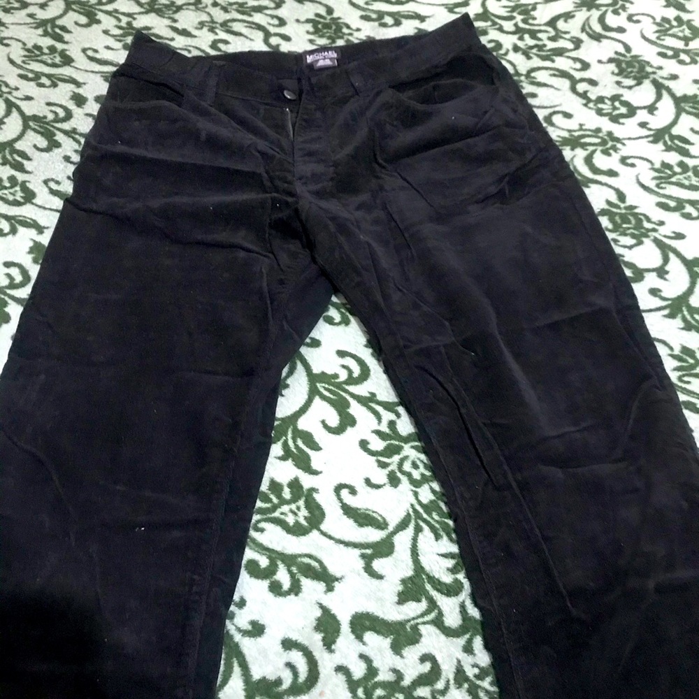 Micheal Kors black suede coroduoy pants